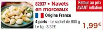 Thiriet Navets en morceaux offre