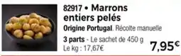Thiriet Marrons entiers pelés offre