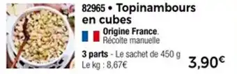 Thiriet Topinambours en cubes offre
