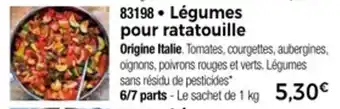 Thiriet Légumes pour ratatouille offre
