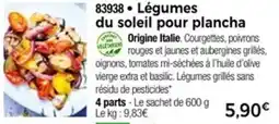 Thiriet Légumes du soleil pour plancha offre