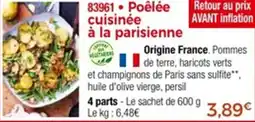 Thiriet Poêlée cuisinée à la parisienne offre