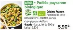 Poêlée paysanne biologique