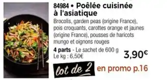 Thiriet Poêlée cuisinée à l'asiatique offre