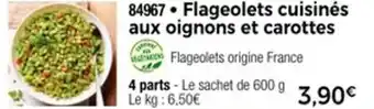 Thiriet Flageolets cuisinés aux oignons et carottes offre