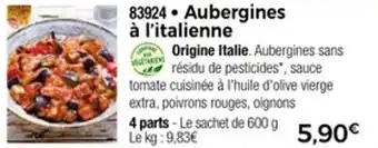 Thiriet Aubergines à l'italienne offre