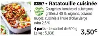 Thiriet Ratatouille cuisinée offre