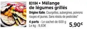 Thiriet Mélange de légumes grillés offre