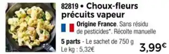 Thiriet Choux-fleurs précuits vapeur offre