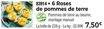Thiriet 6 roses de pommes de terre offre