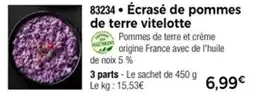 Thiriet Écrasé de pommes de terre vitelotte offre