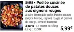 Thiriet Poêlée cuisinée de patates douces aux oignons rouges offre