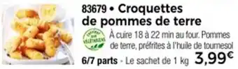 Thiriet Croquettes de pommes de terre offre