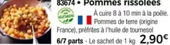 Thiriet Pommes rissolées offre