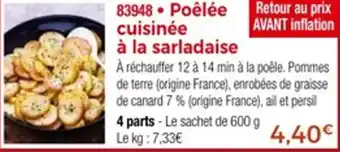 Thiriet Poêlée cuisinée à la sarladaise offre