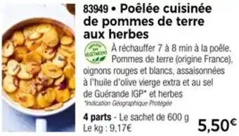 Thiriet Poêlée cuisinée de pommes de terre aux herbes offre