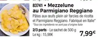 Thiriet Mezzelune au parmigiano reggiano offre