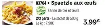Thiriet Spaetzle aux œufs offre
