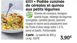 Thiriet Poêlée cuisinée de céréales et quinoa aux petits légumes offre