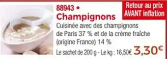 Thiriet Champignons offre
