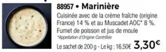 Thiriet Marinière offre