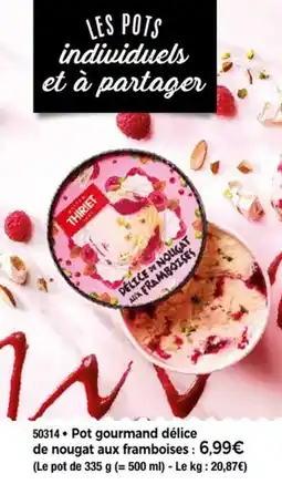 Thiriet Pot gourmand délice de nougat aux framboises offre