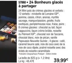 Thiriet 24 bonheurs glacés à partager offre