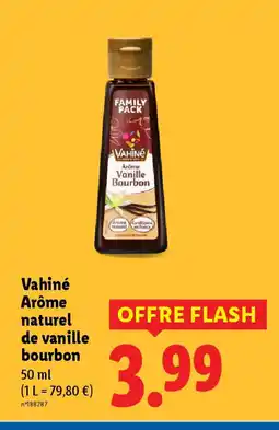 Lidl Vahiné Arôme naturel de vanille bourbon offre