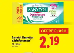 Lidl SANYTOL Lingettes désinfectantes offre