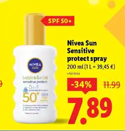 Lidl NIVEA SUN Sensitive protect spray offre