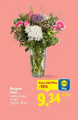 Lidl Bouquet Cœur offre