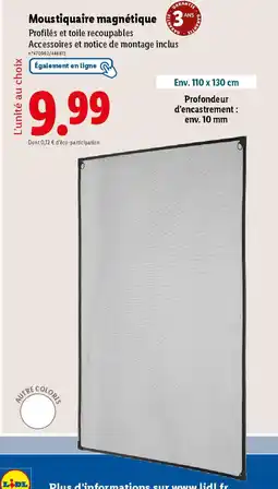 Lidl Moustiquaire magnétique 3 offre