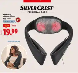 Lidl SILVER CREST Appareil de massage shiatsu pour nuque offre