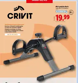 Lidl CRIVIT Mini-pédalier Basic offre
