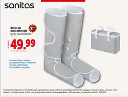 Lidl SANITAS Bottes de pressothérapie offre