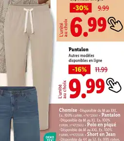 Lidl Pantalon offre