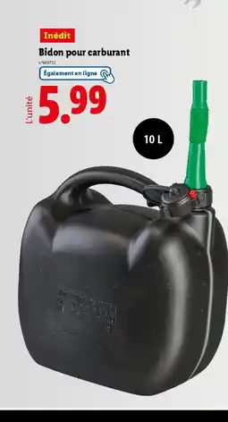 Lidl Bidon pour carburant offre