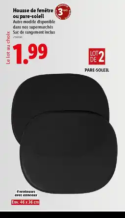 Lidl Housse de fenêtre 3 ou pare-soleil offre