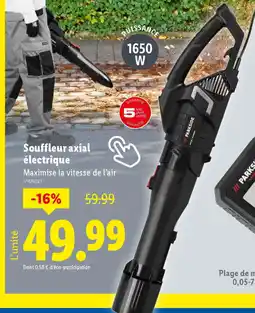 Lidl Souffleur axial électrique offre