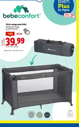 Lidl Lit de voyage pour bébé offre