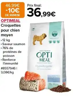 Costco OPTIMEAL Croquettes pour chien moyen offre