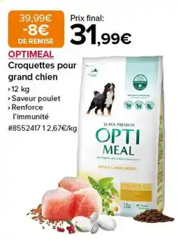 Costco OPTIMEAL Croquettes pour grand chien offre