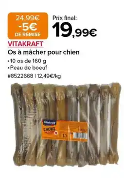 Costco VITAKRAFT Os à mâcher pour chien offre