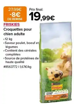 Costco FRISKIES Croquettes pour chien adulte offre