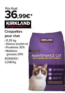 Costco KIRKLAND Croquettes pour chat offre