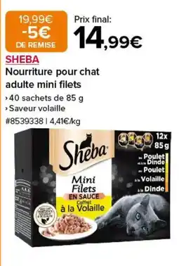 Costco SHEBA Nourriture pour chat adulte mini filets offre