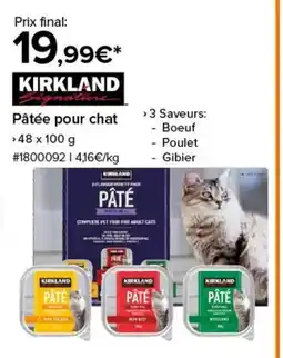 Costco KIRKLAND Pâtée pour chat offre