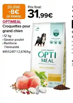 Costco OPTIMEAL Croquettes pour grand chien offre