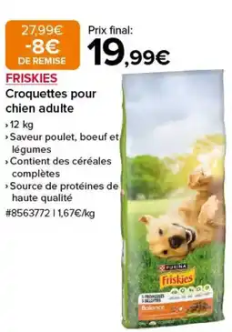 Costco FRISKIES Croquettes pour chien adulte offre