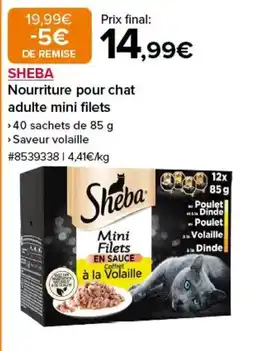 Costco SHEBA Nourriture pour chat adulte mini filets offre